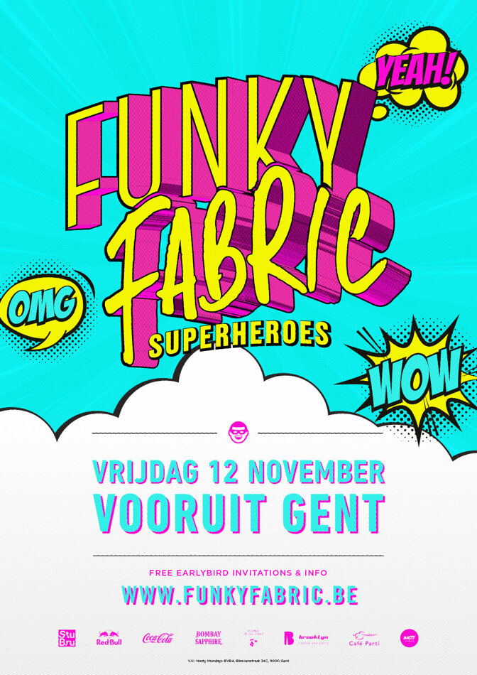 Funky Fabric - Superheroes - Fri 12-11-21, Kunstencentrum Vooruit